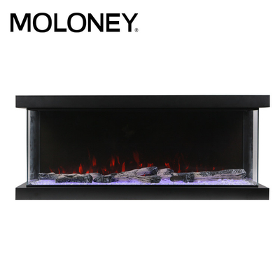 100cm 3 Side View Pure Electric Fireplace Without Heat Decoration Dining Room
