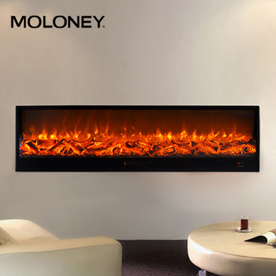 3000mm 118'' Parlour Decoration Modern Flames Electric Fireplace LED Light