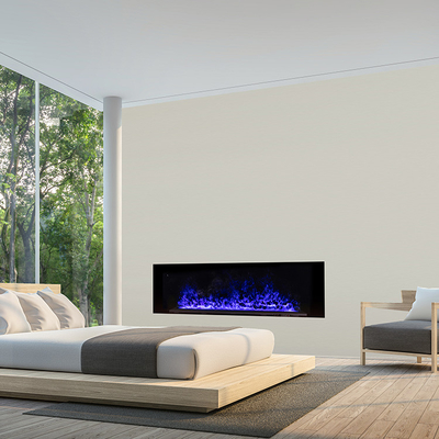 87'' 2200mm Water Vapor Electric Fireplace 3D View Smoke Realistic Flame