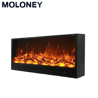 70inch Fixed Glass Flush Mount Electric Fireplace Fire Simulation