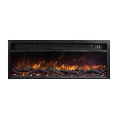 79inch 200cm Music Player Recessed Electric Fire Place Log Flame Effect