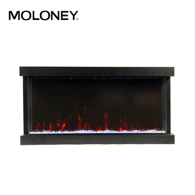 70inch 1800mm Multi Sided Electric Fireplace Three Levels Brightness
