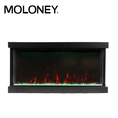 70inch 1800mm Multi Sided Electric Fireplace Three Levels Brightness
