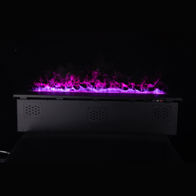 80'' 3D Realistic Flame Electric Fireplace Adjustable Flame Height
