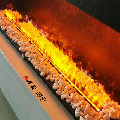1000mm 40 Inch Artificial Wall Fireplace Matte Material Plug Types