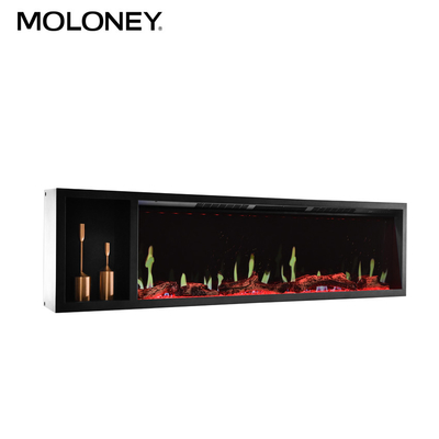 47inch Flush Mount Electric Fireplace No Heat Removeable Glass