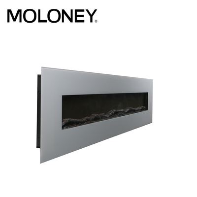 128cm Wall Mount Electric Fireplace Modern Wall-Hung Heater Traditional