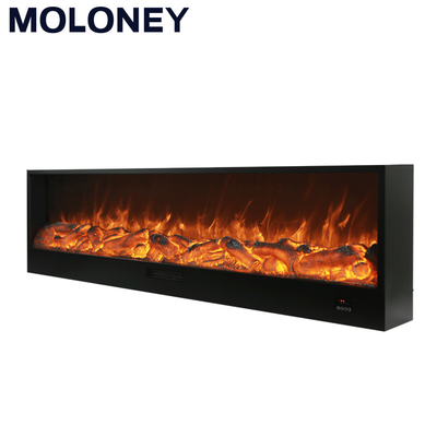 60inch 1500mm Fake Flame Electric Fireplace 5 Levels Brightness Adjustable