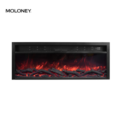 79inch 2000mm Fully Recessed Electric Fireplace Tempered Glass Bluetooth Speakers