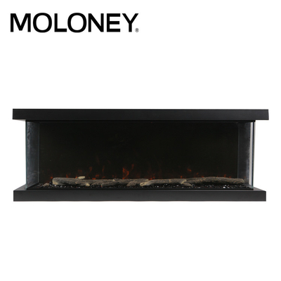60inch 1520mm Multi Sided Electric Fireplace Home Decoration Black Frame