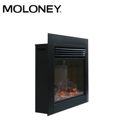 84cm Fake Wood Stove Electric Heater MDF Style 750-1500W Heater Brick Pattern Background