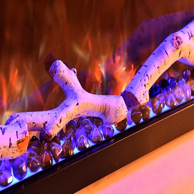 26inch Colorful Crystal Electric Fireplace Burning Fire Cracking Sound