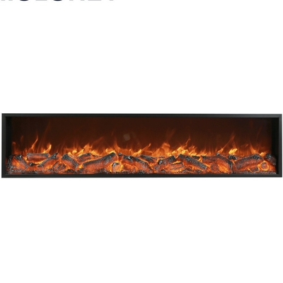 180cm 70inch No Heat Flush Mounted Electric Fireplace LED Lamp Fake Log