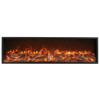60'' 1500mm Wall Insert Electric Fireplace Modern Decorative Screen Flat Indoor