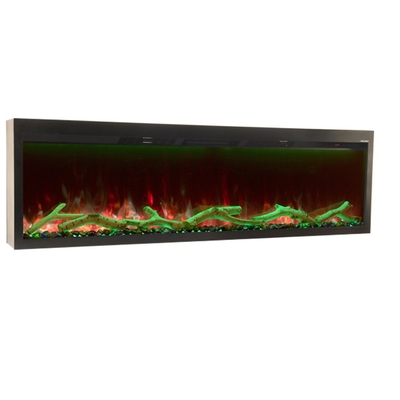 650mm Built-in Electric Fireplace Creative Flame Heater LED Tech 7 Muilti-Color Fuel