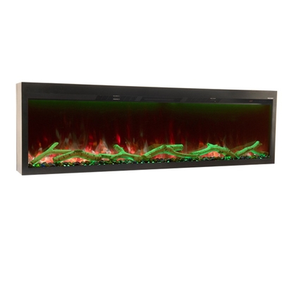 720mm Built-in Electric Fireplace Digital Smart Flame Technology PTC Heater