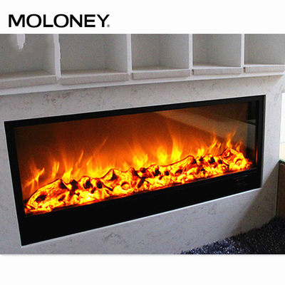 Single Color Artificial Charcoal Flame Electric Fireplace Remote Control