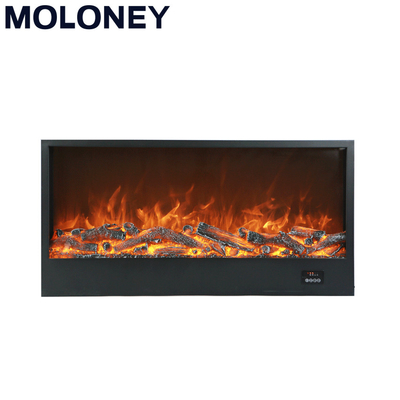 1000mm TV Stand Electric Wood Burning Fireplace Wall Insert Remote Control Indoor Decoration