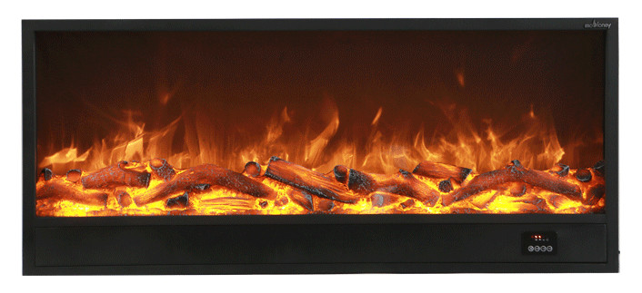 1200mm 47 Inch No Heat Electric Fireplace Classical  3-Color Changing Led