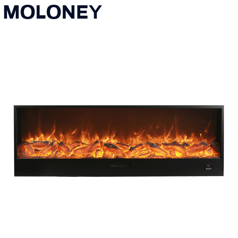 60 Inch Recessed Insert Wall Mount Electric Fireplace 750-1500W For The Living Room