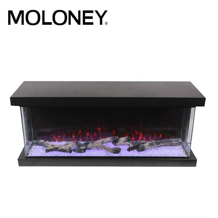47'' 120cm Three Sided Electric Fireplace Insert With Remote