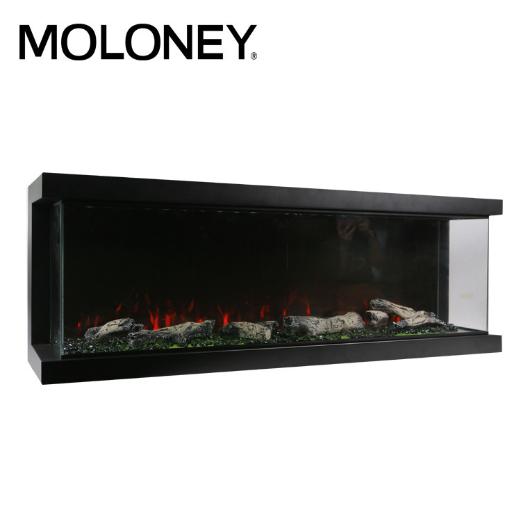 180cm 72 Inch 3 Sided Electric Fireplace Insert Cabinet Multi-Color Flames