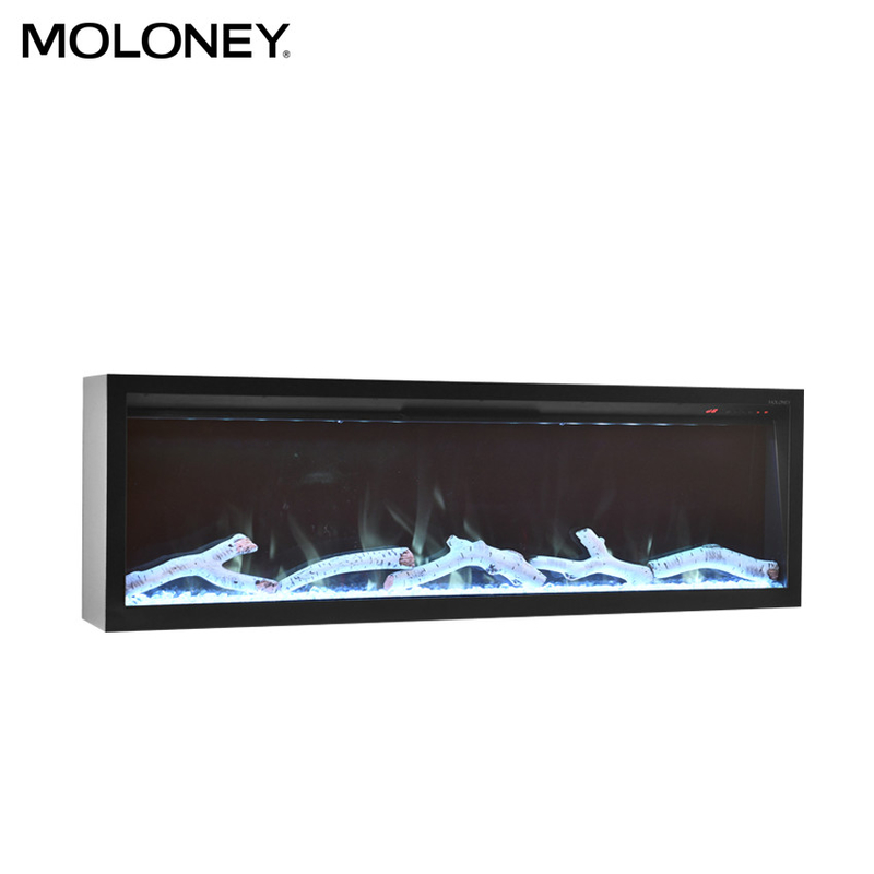 60inch 1500mm Removable Glass Electric Fireplace Linear Flush Mount In Wall