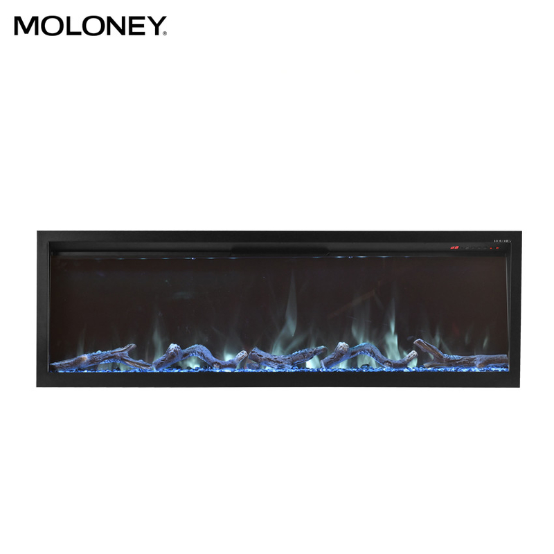 70inch 1800mm Color Changing Electric Fireplace Safe For Kids Fully Recessed