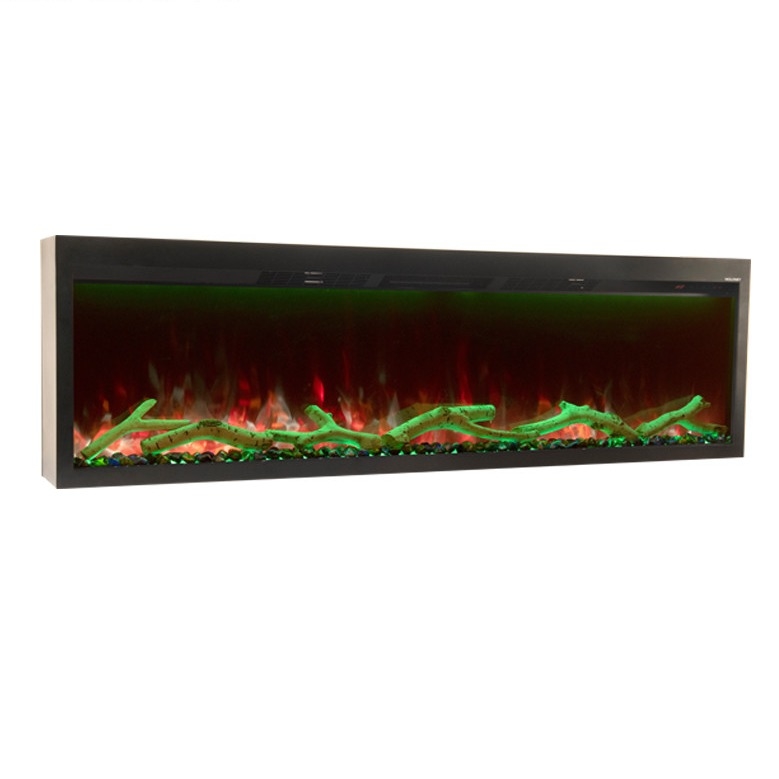 890mm Built-In Electric Fireplace PTC Heater Machine Three Levels Brightness