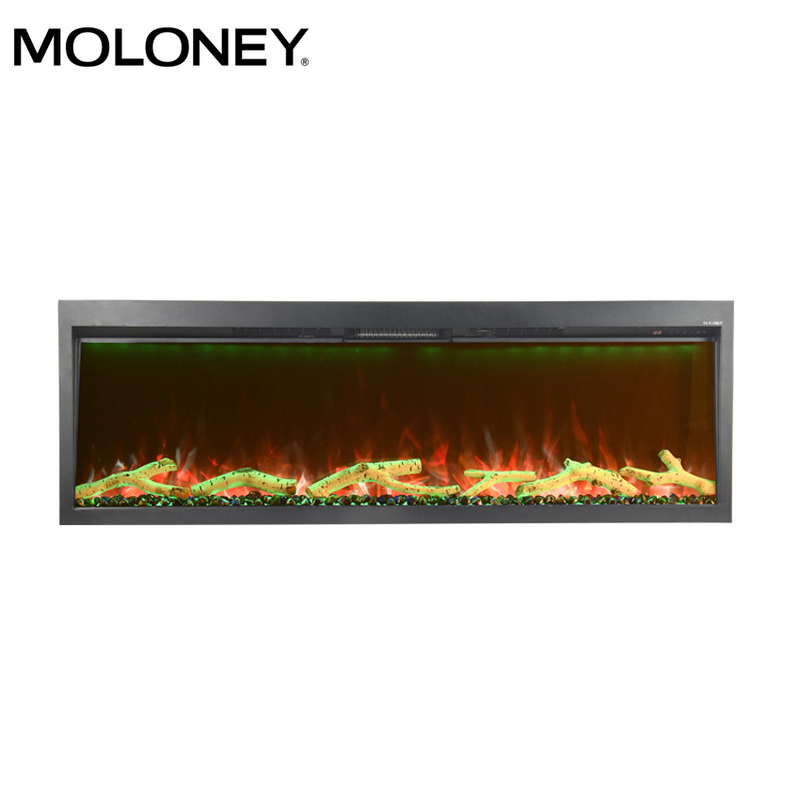 1000mm Modern Electric Fireplace Multi Color Flames With Thermostatic Controls
